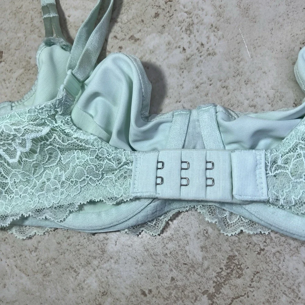 Victoria's Secret Seafoam Shimmer Fairycore Unlined Underwire Bra – Size 34C